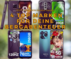 Read more about the article Vergleich und Test Outdoor Handy / Smartphone: 4 Top Modelle für deine Bergabenteuer